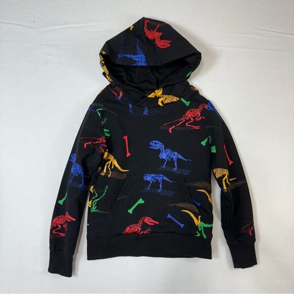 Dinosaur Print Hoodie Boys Size 4-5 sweatshirt - Picture 6 of 6